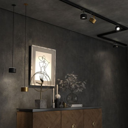 358966 SPOT NT22 272 бронза св. Светильник встраиваемый с перекл. цв. температуры, провод 2м IP20 LED 3000К\4000К\6000К 12W вниз + 3W вверх 110-265V G