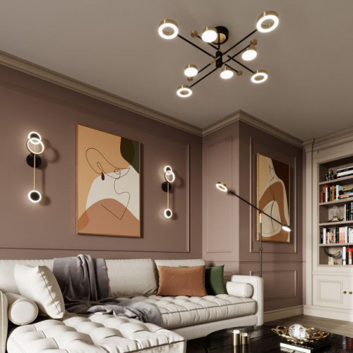 Торшер 4321/20FL Odeon Light Черный