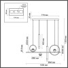 Светильник подвесной 4357/57L Odeon Light Черный