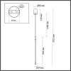 Светильник подвесной 4392/14L Odeon Light Античная бронза