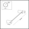 Светильник настенный 4395/6WL Odeon Light Черный
