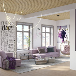 Торшер 4398/15FL Odeon Light Черный