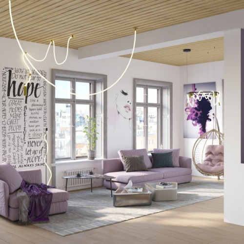 Торшер 4398/15FL Odeon Light Черный
