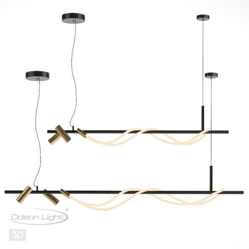Светильник подвесной 4397/30L Odeon Light Черный