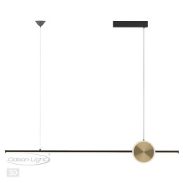 Светильник подвесной 6601/30L Odeon Light Черный