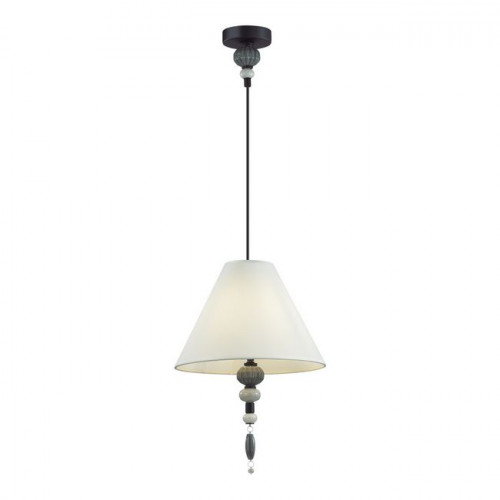 Светильник подвесной 4896/1 Odeon Light Exclusive Черный матовый/светло-серый/серый/молочный