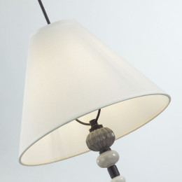Светильник подвесной 4896/1 Odeon Light Exclusive Черный матовый/светло-серый/серый/молочный