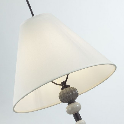 Светильник подвесной 4896/1 Odeon Light Exclusive Черный матовый/светло-серый/серый/молочный