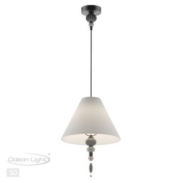 Светильник подвесной 4896/1 Odeon Light Exclusive Черный матовый/светло-серый/серый/молочный