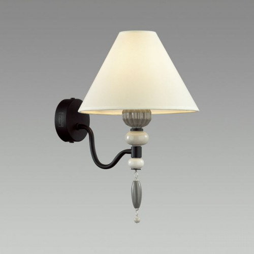 Светильник настенный 4896/1W Odeon Light Exclusive Черный матовый/светло-серый/серый/молочный