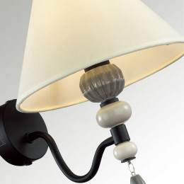Светильник настенный 4896/1W Odeon Light Exclusive Черный матовый/светло-серый/серый/молочный
