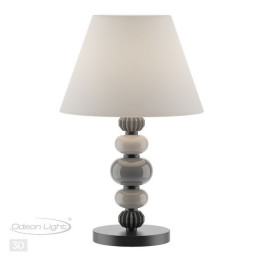 Лампа настольная 4896/1T Odeon Light Exclusive Черный матовый/светло-серый/серый/молочный