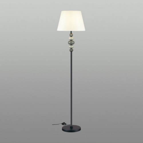 Торшер 4896/1F Odeon Light Exclusive Черный матовый/светло-серый/серый/молочный