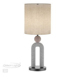Лампа настольная 5410/1T Odeon Light Exclusive Черный матовый/бежевый/теплый беж
