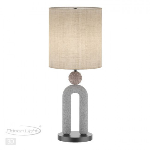 Лампа настольная 5410/1T Odeon Light Exclusive Черный матовый/бежевый/теплый беж