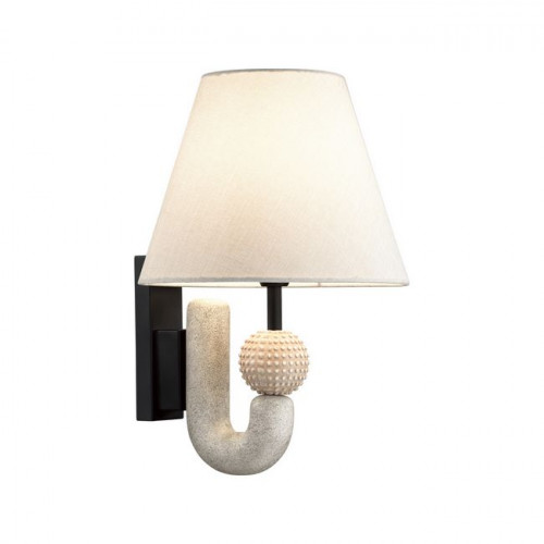 Светильник настенный 5410/1W Odeon Light Exclusive Черный матовый/бежевый/теплый беж