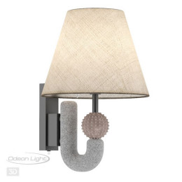 Светильник настенный 5410/1W Odeon Light Exclusive Черный матовый/бежевый/теплый беж