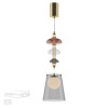 Светильник подвесной 5411/18LB Odeon Light Exclusive Бронзовый/серый/бордовый/белый матовый
