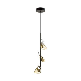 Светильник подвесной 5002/13L Odeon Light Черный хром/золотой/ металл/акрил