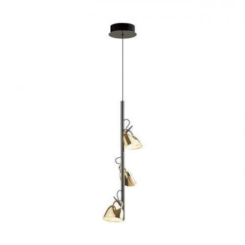 Светильник подвесной 5002/13L Odeon Light Черный хром/золотой/ металл/акрил