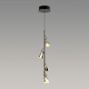 Светильник подвесной 5002/17L Odeon Light Черный хром/золотой/ металл/акрил