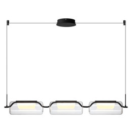 Люстра 5003/30L Odeon Light Черный матовый/прозрачный/стекло