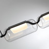 Люстра 5003/30L Odeon Light Черный матовый/прозрачный/стекло