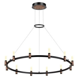Люстра 5009/48L Odeon Light Матовый черный/ античная бронза/белый/металл/акрил
