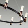 Люстра 5009/48L Odeon Light Матовый черный/ античная бронза/белый/металл/акрил
