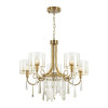 Люстра 4886/5 Odeon Light Exclusive Бронзовый/янтарный/прозрачный