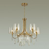 Люстра 4886/5 Odeon Light Exclusive Бронзовый/янтарный/прозрачный