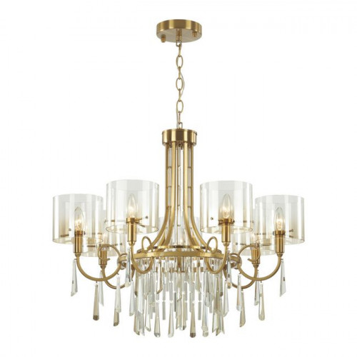 Люстра 4886/7 Odeon Light Exclusive Бронзовый/янтарный/прозрачный