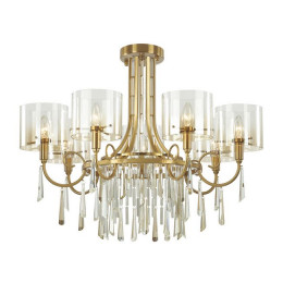 Люстра 4886/7 Odeon Light Exclusive Бронзовый/янтарный/прозрачный