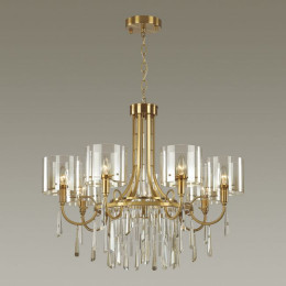 Люстра 4886/7 Odeon Light Exclusive Бронзовый/янтарный/прозрачный