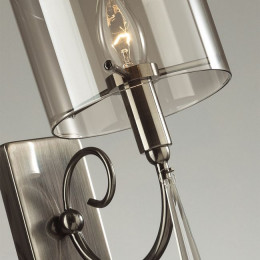 Светильник настенный 4890/1W Odeon Light Exclusive Черный хром/дымчатый/прозрачный