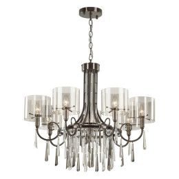 Люстра 4890/7 Odeon Light Exclusive Черный хром/дымчатый/прозрачный