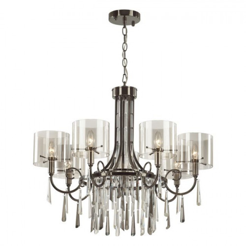 Люстра 4890/7 Odeon Light Exclusive Черный хром/дымчатый/прозрачный
