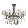 Люстра 4890/7 Odeon Light Exclusive Черный хром/дымчатый/прозрачный