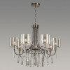 Люстра 4890/7 Odeon Light Exclusive Черный хром/дымчатый/прозрачный