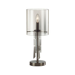 Лампа настольная 4890/1T Odeon Light Exclusive Черный хром/дымчатый/прозрачный