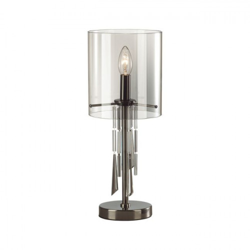 Лампа настольная 4890/1T Odeon Light Exclusive Черный хром/дымчатый/прозрачный