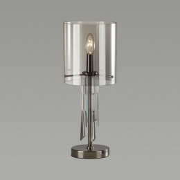 Лампа настольная 4890/1T Odeon Light Exclusive Черный хром/дымчатый/прозрачный