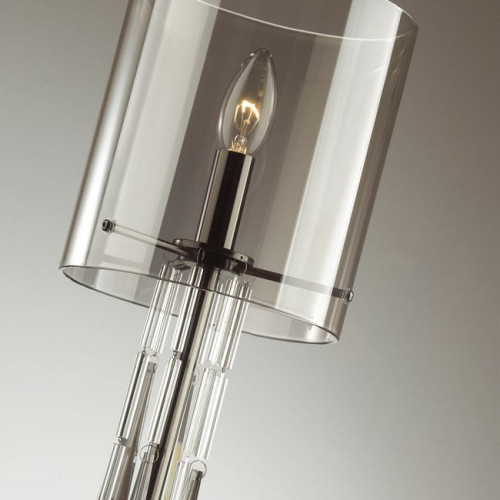 Лампа настольная 4890/1T Odeon Light Exclusive Черный хром/дымчатый/прозрачный