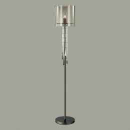 Торшер 4890/1F Odeon Light Exclusive Черный хром/дымчатый/прозрачный