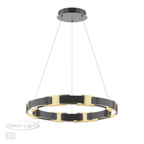 Люстра 4991/55L Odeon Light Черный/золотой/металл/акрил