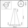 Люстра 4991/80L Odeon Light Черный/золотой/металл/акрил