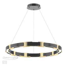 Люстра 4991/80L Odeon Light Черный/золотой/металл/акрил