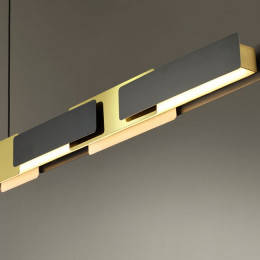 Люстра 4991/40L Odeon Light Черный/золотой/металл/акрил