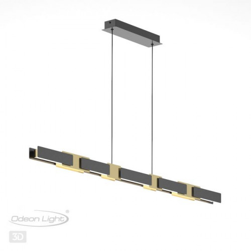 Люстра 4991/40L Odeon Light Черный/золотой/металл/акрил