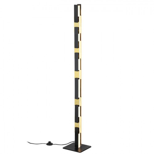 Торшер 4991/36FL Odeon Light Черный/золотой/металл/акрил
